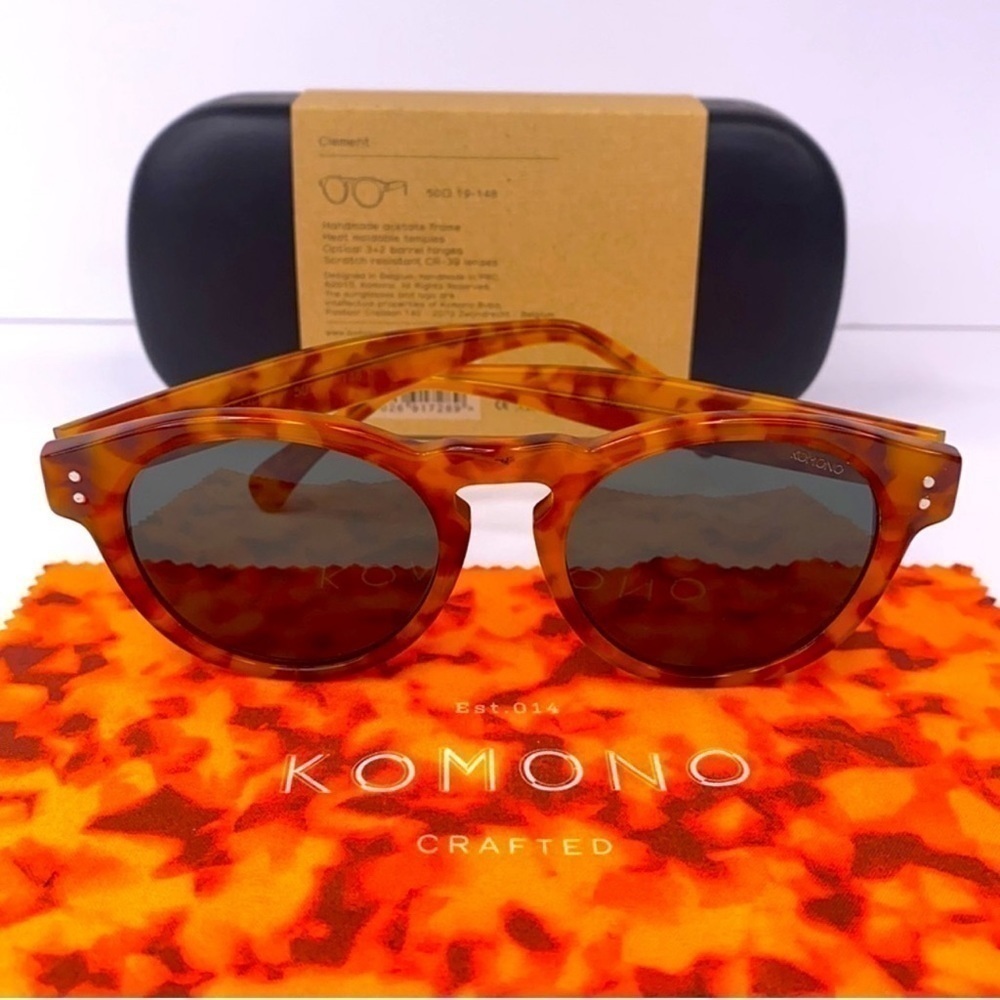 Komono sunglasses Clement Caramel Demi NEW Tortoise - Picture 5 of 12